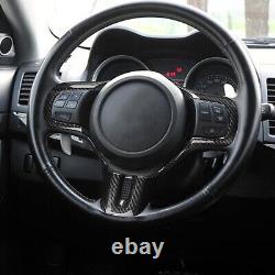1x Carbon Fiber Inner Steering Wheel Trim For Mitsubishi Lancer EVO X 10th 08-16