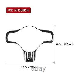 1x Carbon Fiber Inner Steering Wheel Trim For Mitsubishi Lancer EVO X 10th 08-16