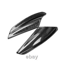 Black Front Bumper Side Canards For Mitsubishi Evolution X EVO 10 Carbon Fiber