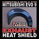 Carbon Exhaust Heat Shield Fits Mitsubishi Evo EVOLUTION 9 Xtreme Carbon UK
