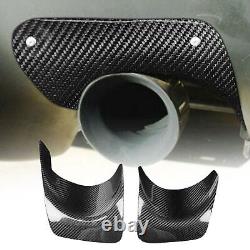 Carbon Fiber Exhaust Heat Shield Bumper Protector Set fit for Evolution X EVO 10