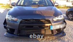 Carbon Fiber Front Bumper Lip For 2008-2015 Mitsubishi Lancer Evolution X EVO 10