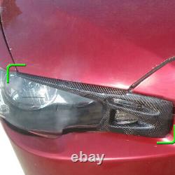 Carbon Fiber Headlight Eyelid Cover fit for Mitsubishi Lancer EVO 10/X 2008-14