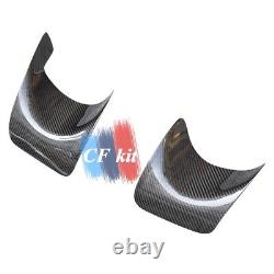 Carbon Fiber Rear Pipe Covers Exhaust Heat Shields For 08-09 Mitsubishi EVO 10 X