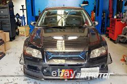 Carbon Fibre UX Style Front Bumper Lip Splitter fits MITSUBISHI Evolution EVO 7