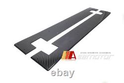 Carbon Fibre V Style Side Skirt Extension Set fits Mitsubishi Evolution X EVO 10