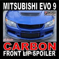 Carbon Ralliart Style Front Lip Spoiler Splitter fits Mitsubishi Evo 9 models