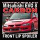 Carbon VR-Style Front Lip Spoiler Splitter Fits Mitsubishi Evo EVOLUTION 8