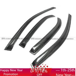 For Misubishi EVO 7 8 9 Carbon Fiber Window Visor Rain Guard Wind Deflector