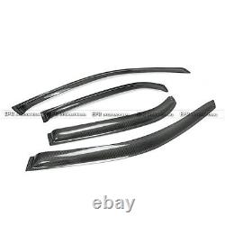 For Misubishi EVO 7 8 9 Carbon Fiber Window Visor Rain Guard Wind Deflector