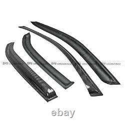 For Misubishi EVO 7 8 9 Carbon Fiber Window Visor Rain Guard Wind Deflector