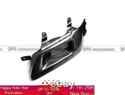 For Misubishi EVO 7 8 9 (LHD) Vented Headlight Air Duct Trim Carbon Fiber 1pcs