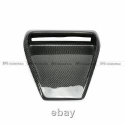 For Mitsubishi EVO 10 X CS Style Front Vent Hood Scoop Trim Carbon Fiber Bodykit