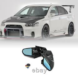 For Mitsubishi EVO 10 X RHD CZ4AGND Carbon Fiber Aero Rearview Side Mirror