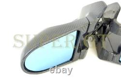 For Mitsubishi EVO 7 8 9 Carbon Fiber Rearview Side Mirror LHD