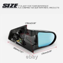 For Mitsubishi EVO 7 8 9 RHD CT9A GND Carbon Fiber Aero Side Rear view Mirror