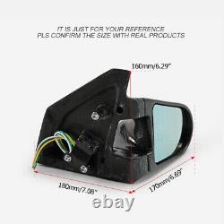 For Mitsubishi EVO 7 8 9 RHD Carbon Fiber Rearview Side Mirror Trim Replacement