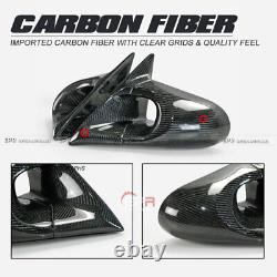 For Mitsubishi Evo 5 6 RHD Carbon Fiber Aero Side Rearview Rear view Mirror 2pcs