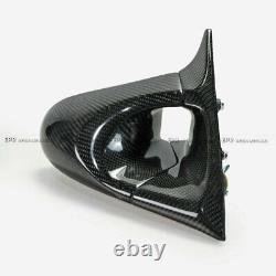 For Mitsubishi Evo 5 6 RHD Carbon Fiber Aero Side Rearview Rear view Mirror 2pcs