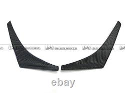 For Mitsubishi Evolution EVO 8 Carbon Fiber 2pcs Front Bumper Canards