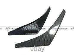 For Mitsubishi Evolution EVO 8 Carbon Fiber 2pcs Front Bumper Canards