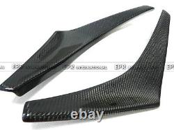 For Mitsubishi Evolution EVO 8 Carbon Fiber 2pcs Front Bumper Canards