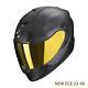 Full-Face Fiber Motorcycle Scorpion Exo 1400 Carbon Evo Cerebro Black Helmet