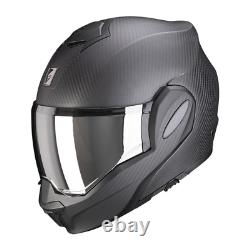 Helmet Modular Exo-Tech Evo Carbon Solid Approval Ece 22-06 Scorpion TG L