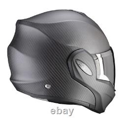Helmet Modular Exo-Tech Evo Carbon Solid Approval Ece 22-06 Scorpion TG L