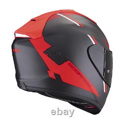 Helmet Scorpion EXO-1400 Evo Carbon Air Kendal Black Mat-Red New 2023