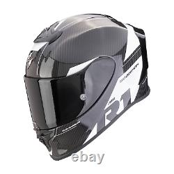 Helmet Scorpion EXO-R1 Evo Carbon Air Rally Black White 2024