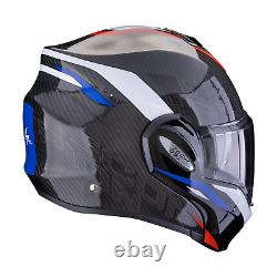Helmet Scorpion Exo-Tech Evo Carbon Rover Black Red Blue 2024