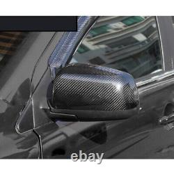 Left + Right Side Wing Door Mirror Cover Cap Fit For Mitsubishi Lancer EX EVO X