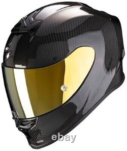 Motorcycle Helmet Integral ECE-2206 Carbon Scorpion Exo R1 Evo Black Air TG L