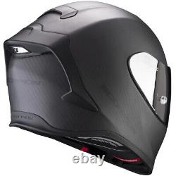 Motorcycle Helmet Integral ECE-2206 Scorpion Exo R1 Evo Black Carbon Air Matt S