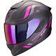 Motorcycle Helmet S Scorpion EXO-1400 Evo 2 II Carbon Air Mirage Black-Pink