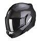 Motorcycle Scorpion EXO-TECH EVO Carbon Flip up Helmet (Black/Carbon) Size M