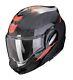 Motorcycle Scorpion Exo-Tech Evo Carbon Rover Flip-Up (Black/Red) Size L(59)