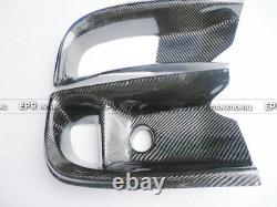 New 2Pcs Front Air Duct Bumper Vents For Mitsubishi EVO 9 VS-Style Carbon Fiber