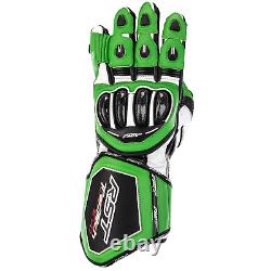 RST Tractech Evo 4 Motorcycle Gloves Leather Green