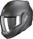 SCORPION Modular Reversible Motorcycle Helmet EXO TECH EVO CARBON Solid Matt Black