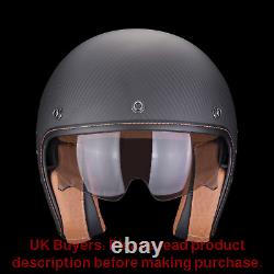 Scorpion Belfast Carbon Evo Matt Black Jet Helmet New! Free Shipping