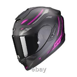 Scorpion EXO-1400 EVO Carbon Air Kydra Helmet (Black Matt Pink) Size S (55)