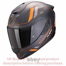 Scorpion EXO-1400 Evo II Carbon Air Mirage Matt Black Orange Full Face Helmet