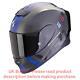 Scorpion EXO-R1 Evo Carbon Air Mg Matt Black-Blue Full Face Helmet New! Fre