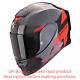 Scorpion EXO-R1 Evo Carbon Air Rally Black-Red Full Face Helmet New! Free S