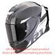 Scorpion EXO-R1 Evo Carbon Air Rally Black-White Full Face Helmet New! Free