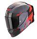 Scorpion EXO-R1 Evo Carbon Air Rally Racing Helmet (Black/Red) Size L (59) He