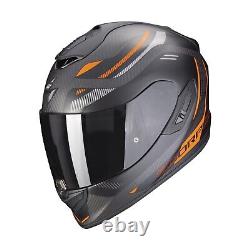 Scorpion Exo-1400 EVO Carbon Air Kydra Helmet (Black Matt/Orange) Size M (57)