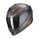 Scorpion Exo-1400 EVO Carbon Air Kydra Helmet (Black Matt/Orange) Size M (57)